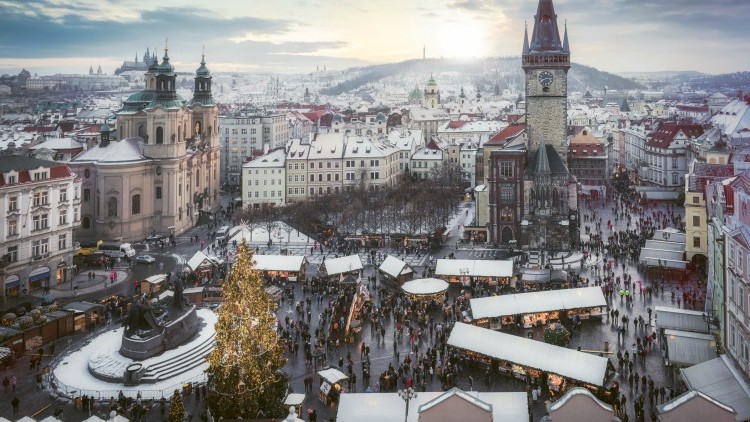 Prague Old Town Square at Christmas