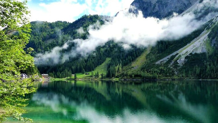 Hallstatt village and lake, Austria
